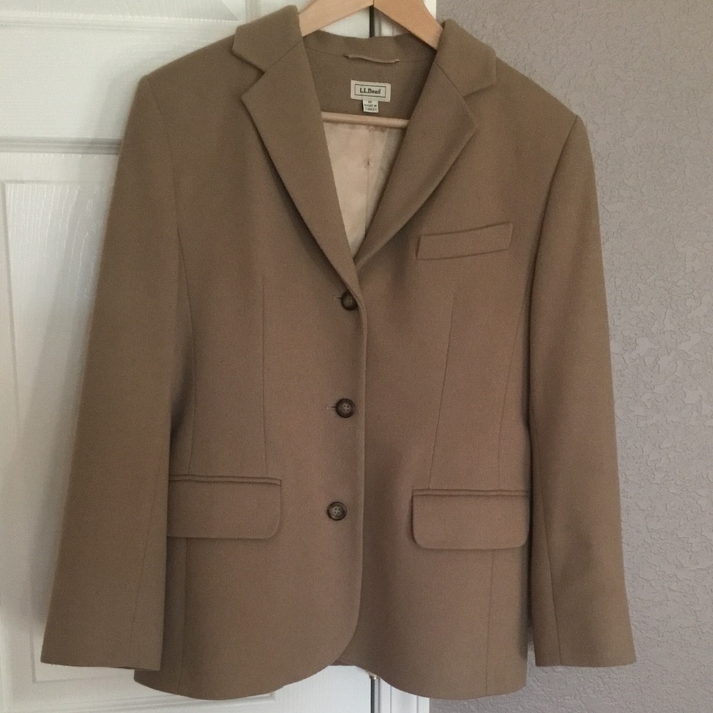 L.L. Bean Women's Tan Blazer Jacket